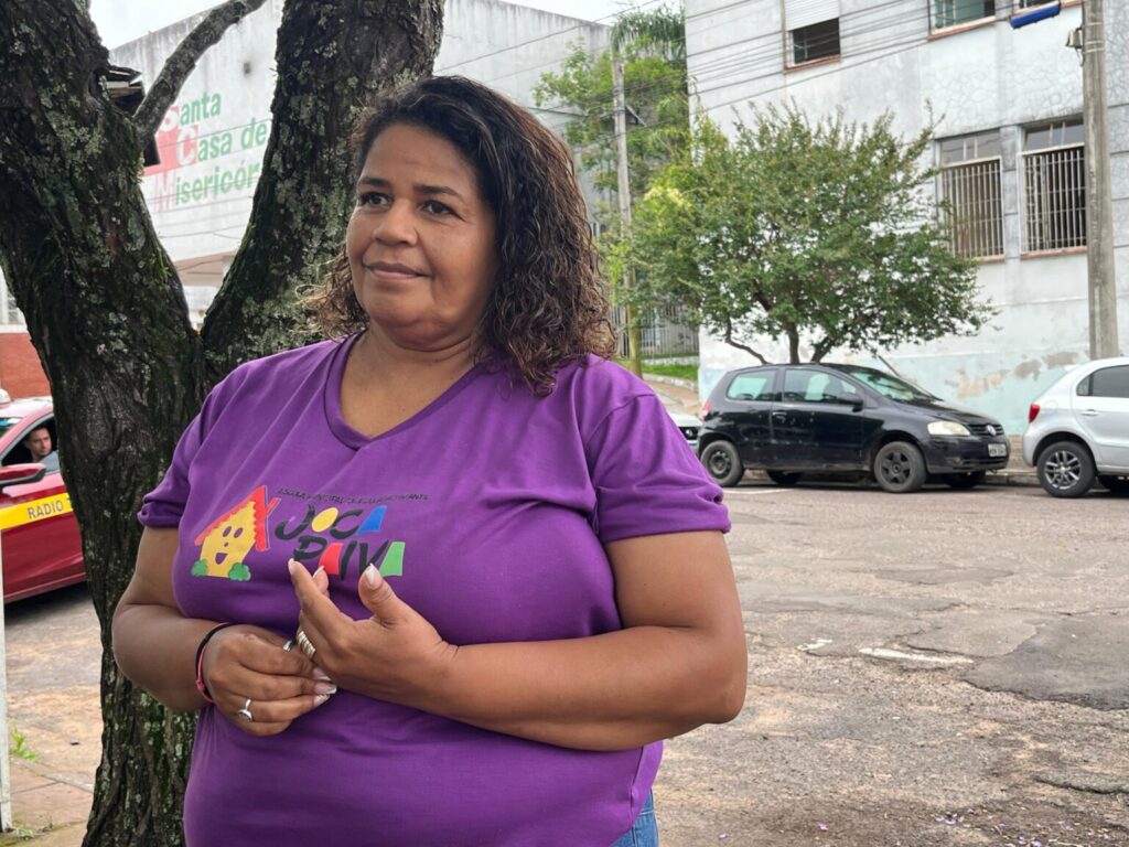 denise Presidente da Liga Independente das Escolas de Samba de Livramento (Liesa), Denise Toledo. (Foto: Gabriela Lopes/AP)